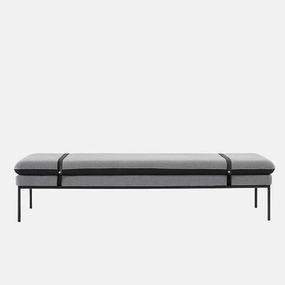 product image of Turn Wool Daybed in Grey w/ Black Leather Straps by Ferm Living 586