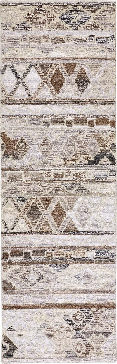 product image for Palatez Hand Tufted Ivory and Brown Rug by BD Fine Flatshot Image 1 83