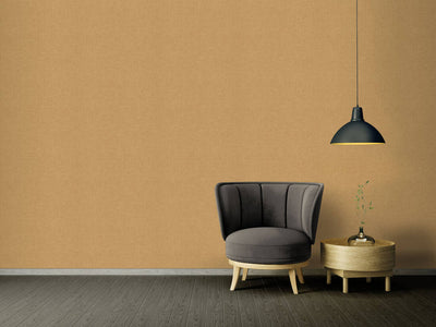 product image for Faux Fabric Textured Wallpaper in Gold 87