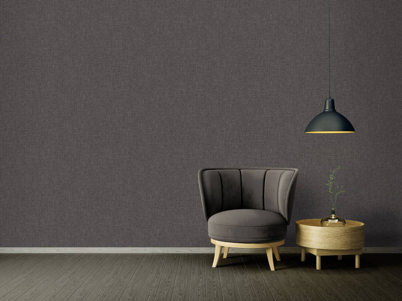 media image for Faux Fabric Textured Wallpaper in Black/Metallic 299