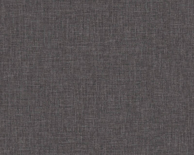 product image for Faux Fabric Textured Wallpaper in Black/Metallic 92