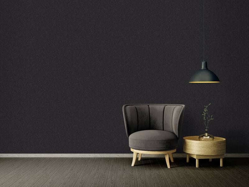 media image for Classical Plain Textured Wallpaper in Black from the Versace IV Collection 220