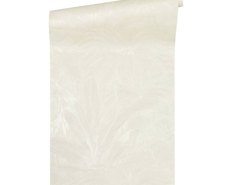 media image for Jungle Palm Leaves Textured Wallpaper in Cream from the Versace V Collection 293