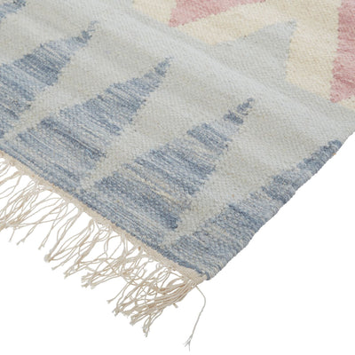product image for Ilana Flatweave Ivory and Gray Rug by BD Fine Corner Image 1 3