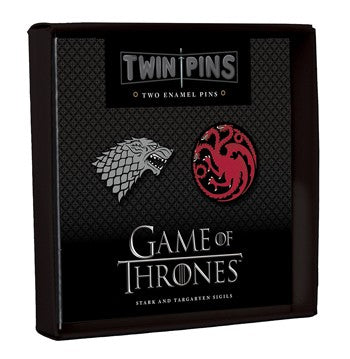 product image of Game of Thrones Twin Pins: Stark and Targaryen Sigils By Chronicle Books 542