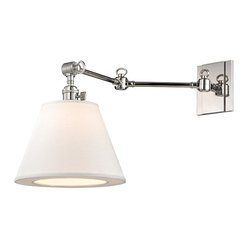 media image for hillsdale 1 light swing arm wall sconce 6233 design by hudson valley lighting 1 20