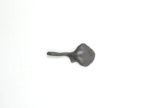 media image for yarnnakarn oceanology duck clam spoon black glaze 1 291
