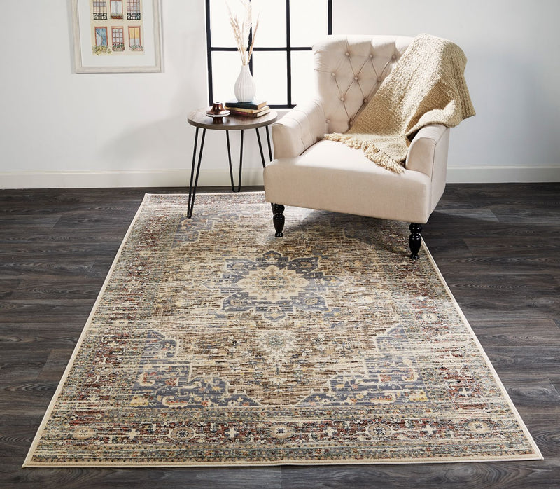 media image for Huron Gray and Tan Rug by BD Fine Roomscene Image 1 247