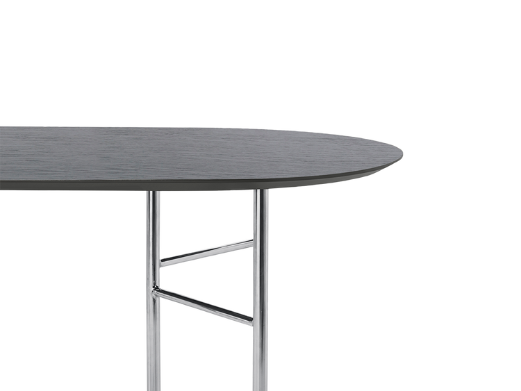 media image for Oval Mingle Table Top in Black Veneer 220 cm2 234