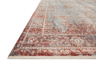 product image for Elise Power Loomed Sky / Red Rug Alternate Image 18 75