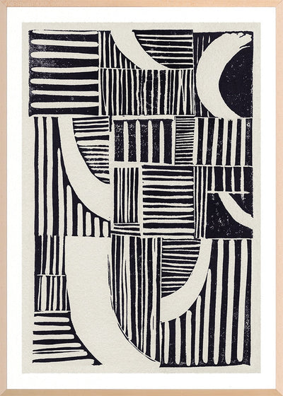 product image for Abstract Linocut B By Grand Image Home 99177_P_24X17_M 1 12