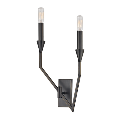 product image for hudson valley archie 2 light left wall sconce 2 35