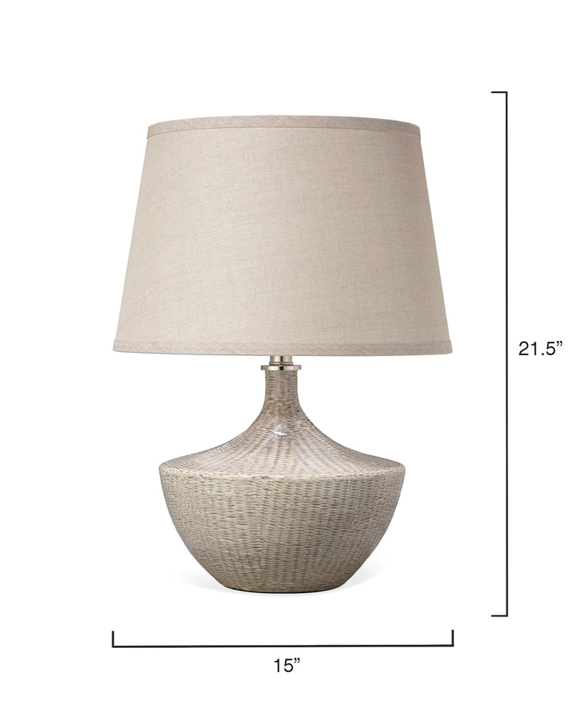 media image for Basketweave Table Lamp design by Jamie Young 275