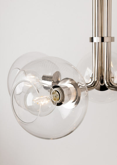 product image for margot 5 light chandelier by mitzi h270805 agb 4 76