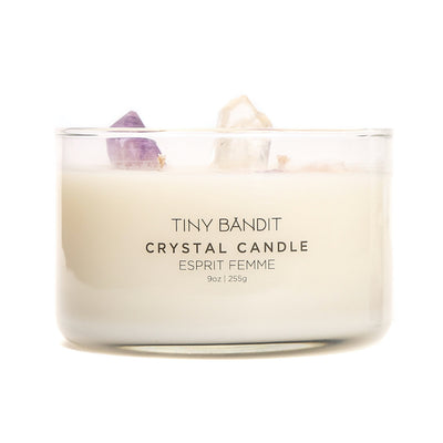 product image for esprit femme crystal candle in various sizes design by tiny bandit 2 1