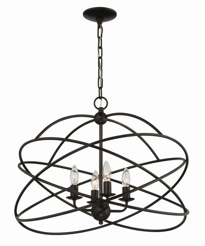 product image for Anson 4 Light Contemporary Statement Chandelier By Lumanity 6 20