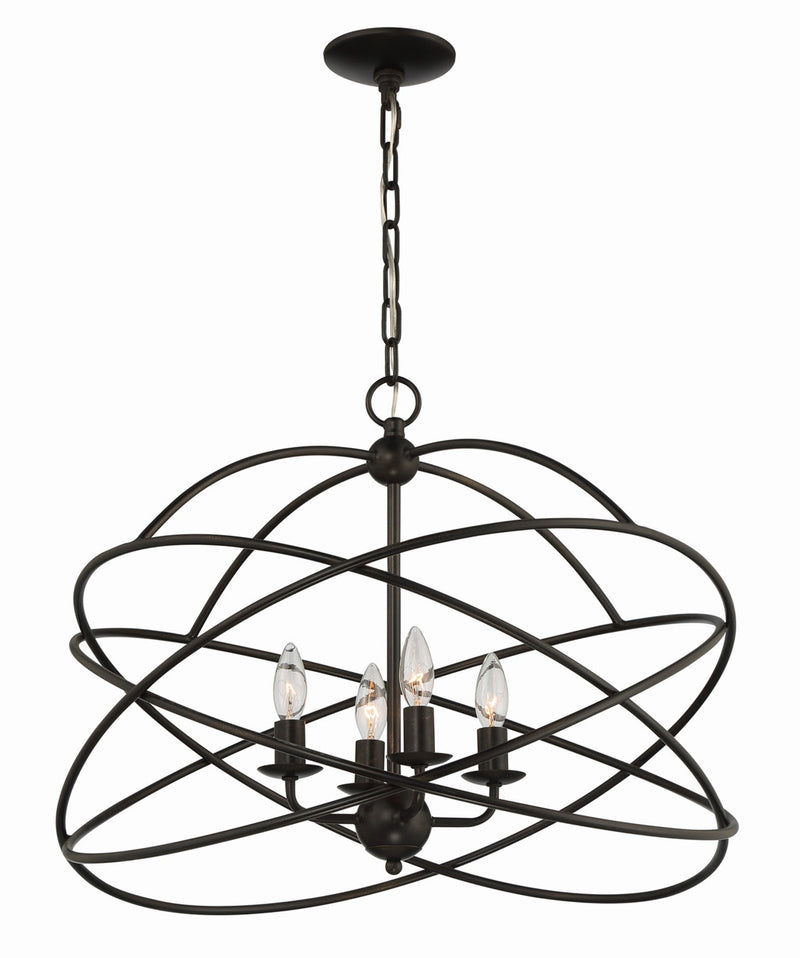 media image for Anson 4 Light Contemporary Statement Chandelier By Lumanity 6 255