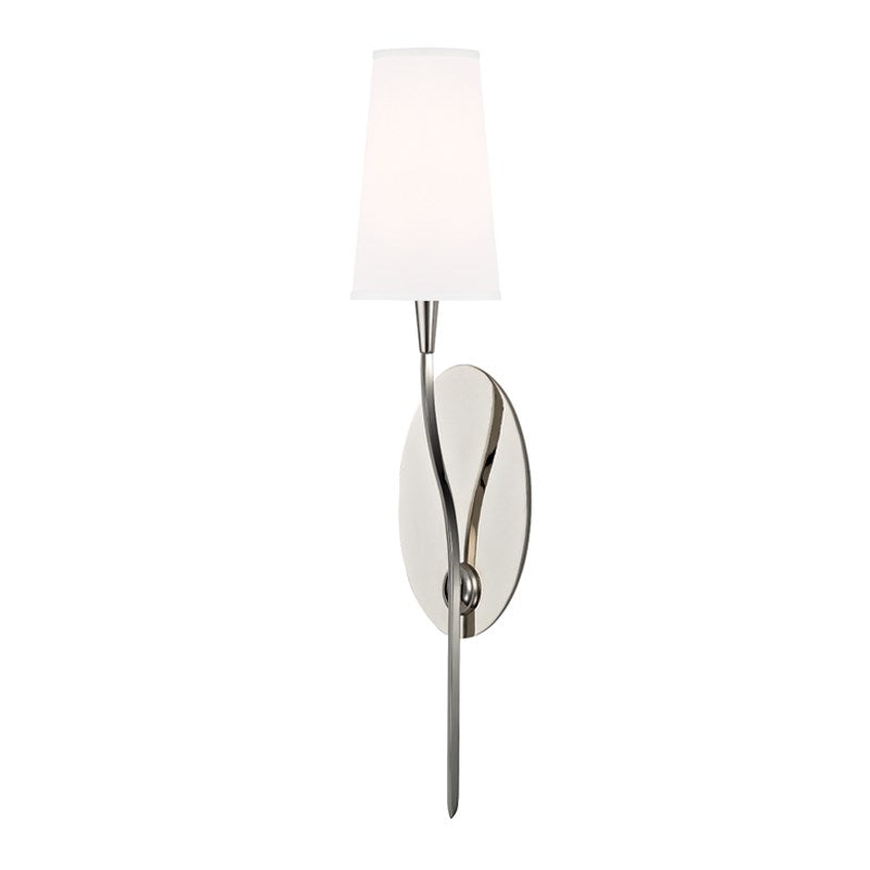 media image for rutland 1 light wall sconce white shade design by hudson valley 2 219