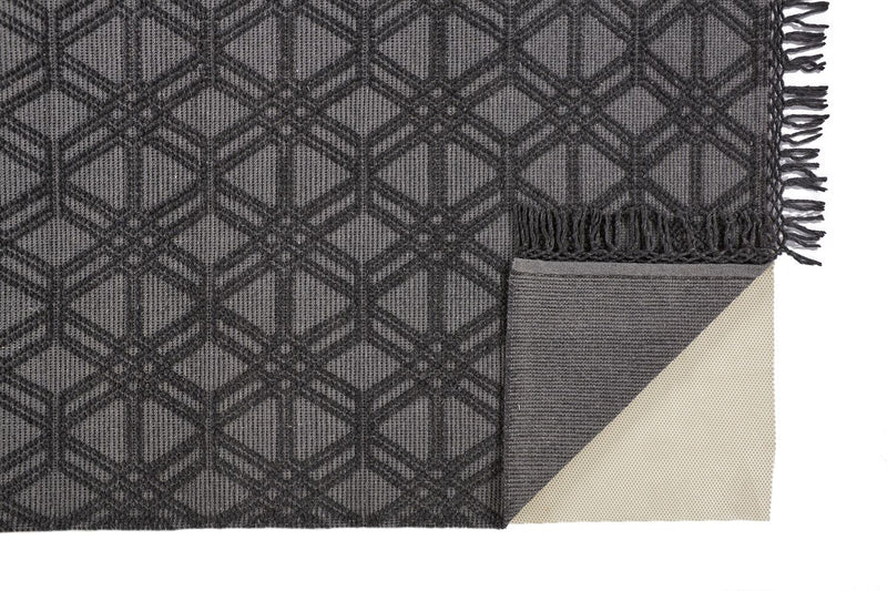 media image for Lavinda Hand Woven Gray and Black Rug by BD Fine Fold Image 1 230