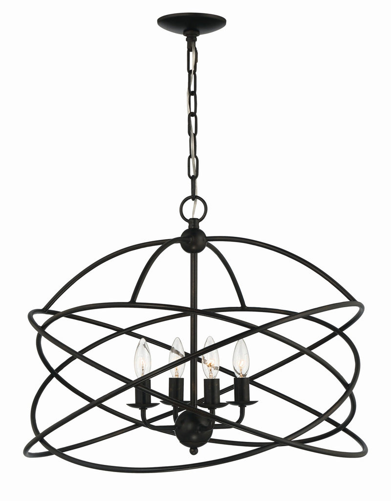 media image for Anson 4 Light Contemporary Statement Chandelier By Lumanity 1 249