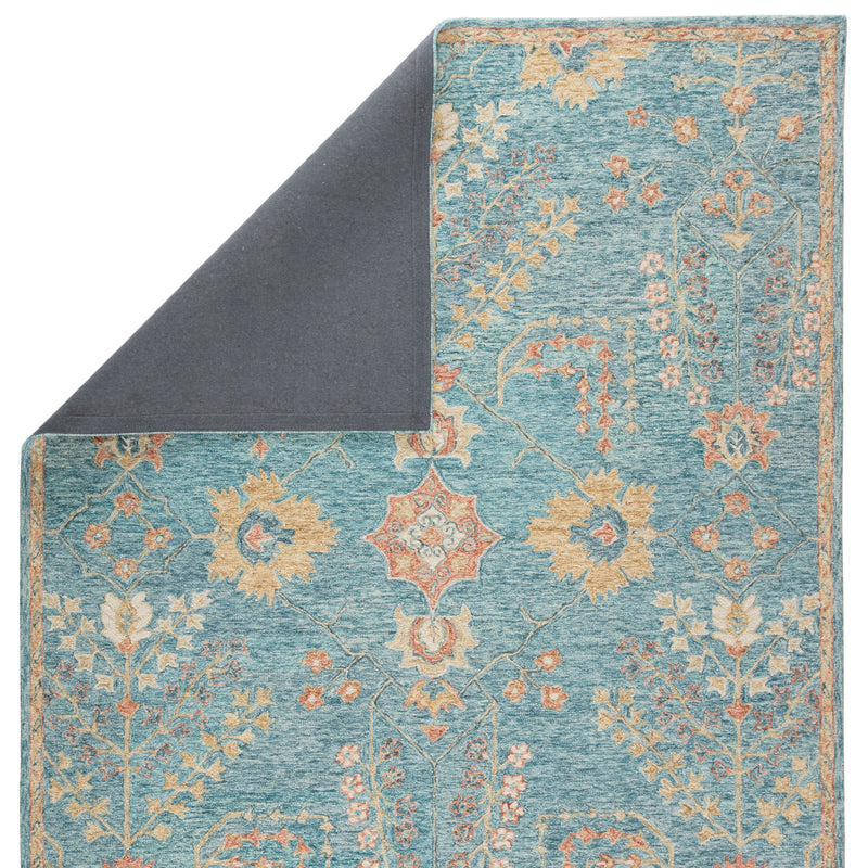 media image for pro02 juniper handmade oriental teal orange area rug design by jaipur 3 274