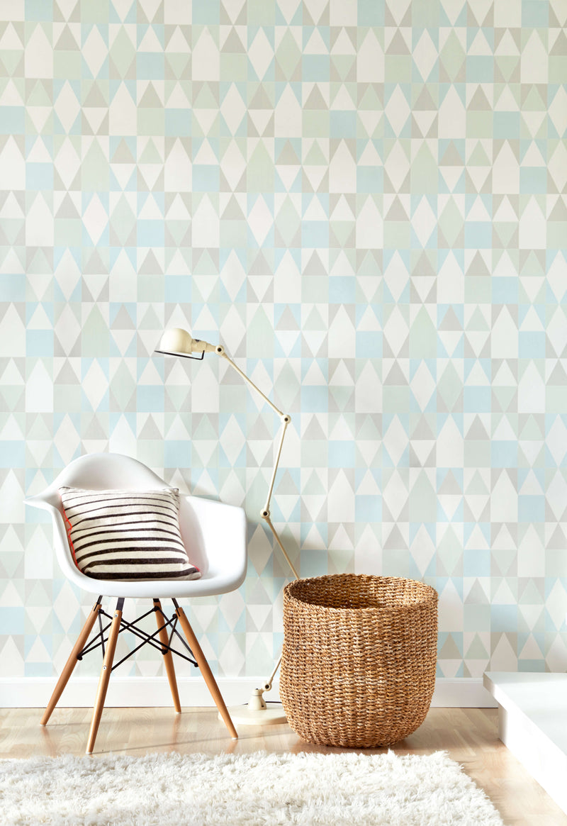 media image for Alice Turquoise Wallpaper by Majvillan 240