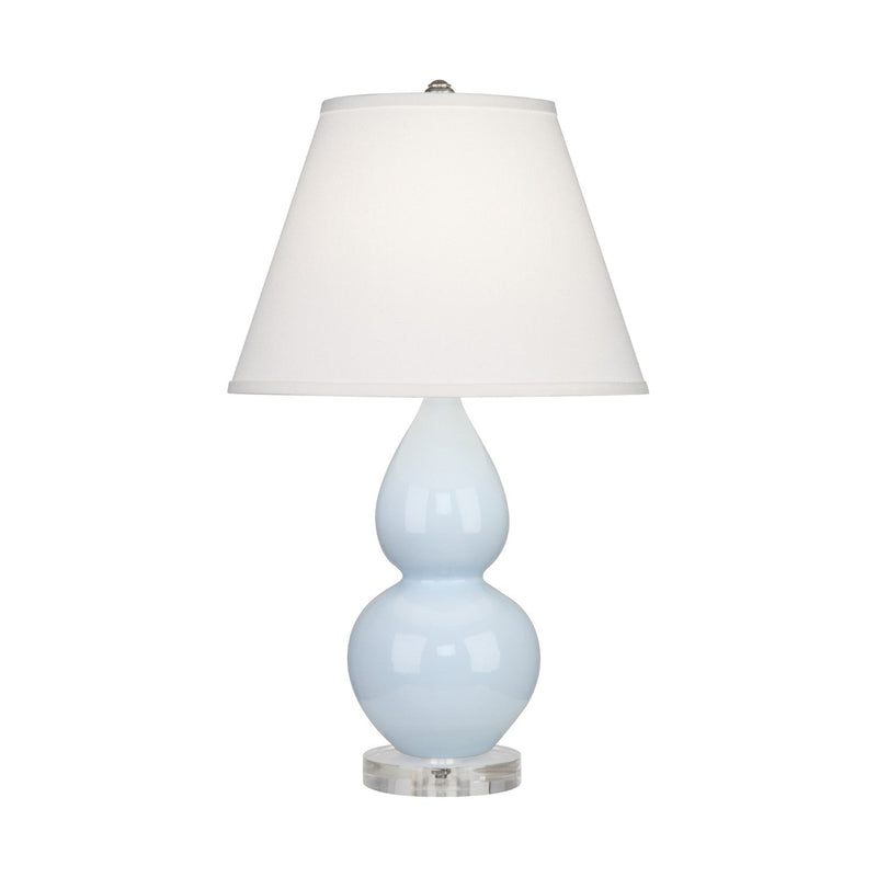 media image for baby blue glazed ceramic double gourd accent lamp by robert abbey ra 1689 8 218