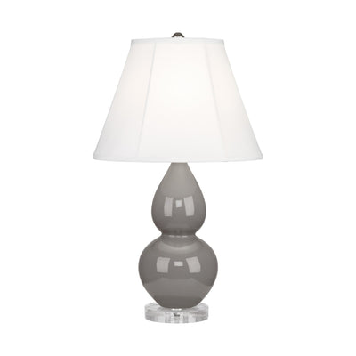 product image for smoky taupe glazed ceramic double gourd accent lamp by robert abbey ra 1768 7 96