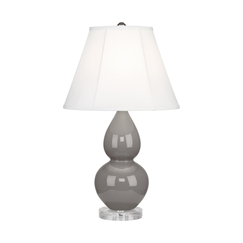 media image for smoky taupe glazed ceramic double gourd accent lamp by robert abbey ra 1768 7 263