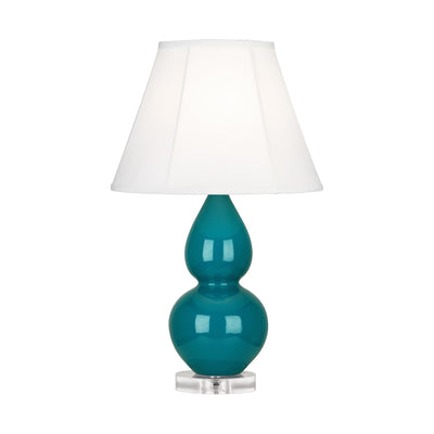 product image for peacock glazed ceramic double gourd accent lamp by robert abbey ra 1771 7 74