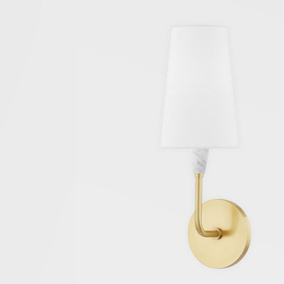 product image for janice 1 light wall sconce by mitzi h521101 agb 4 35
