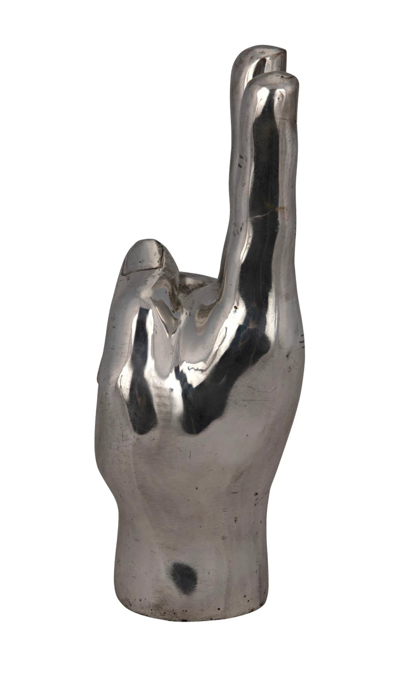 media image for peace sign sculpture in various finishes design by noir 3 228