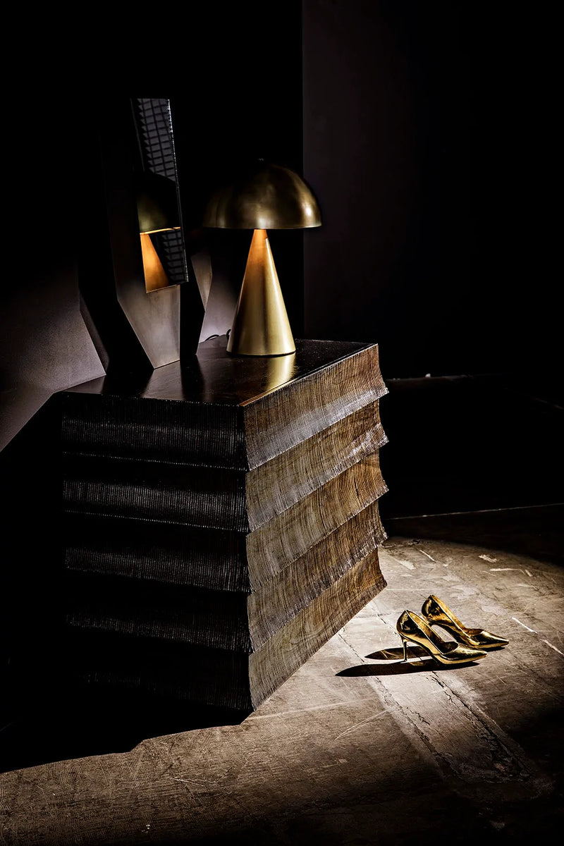 media image for heel sculpture in brass design by noir 5 274