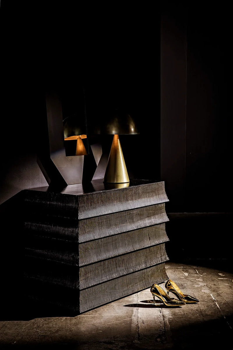 media image for heel sculpture in brass design by noir 6 218