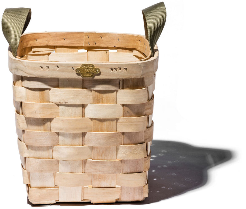 media image for wooden basket natural square design by puebco 1 229