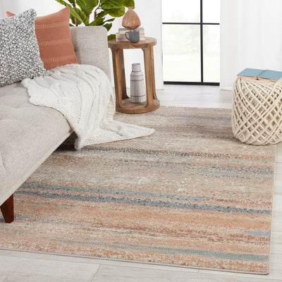 product image for Abrielle Devlin Blush & Blue Rug 6 2