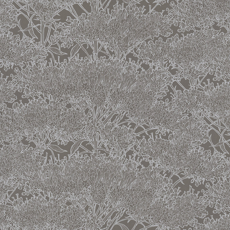 media image for sample cherry blossom motif wallpaper in grey metallic from the absolutely chic collection by galerie wallcoverings 1 224