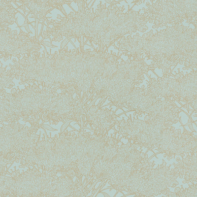 product image of Cherry Blossom Motif Wallpaper in Blue/Green/Metallic from the Absolutely Chic Collection by Galerie Wallcoverings 592