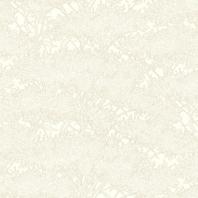 product image of Cherry Blossom Motif Wallpaper in Cream/Grey/Metallic from the Absolutely Chic Collection by Galerie Wallcoverings 532