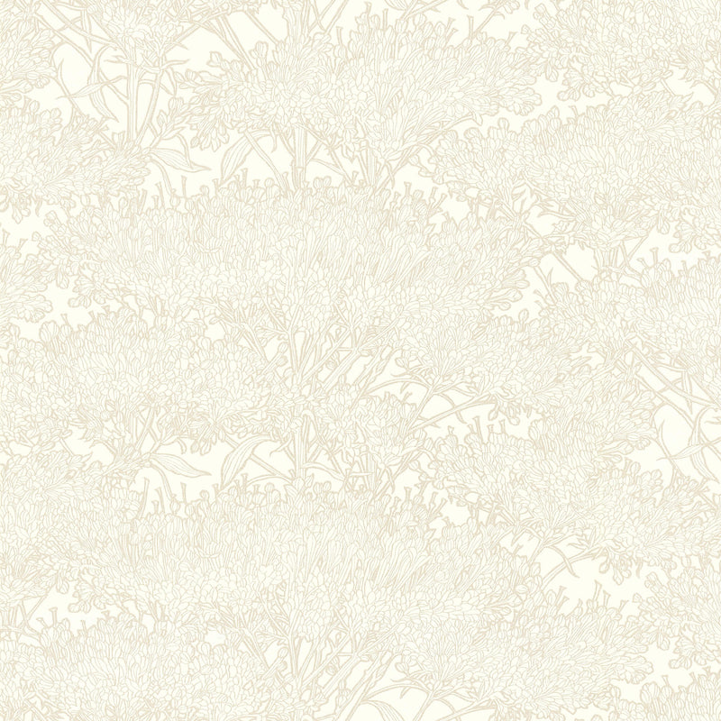 media image for Cherry Blossom Motif Wallpaper in Cream/Grey/Metallic from the Absolutely Chic Collection by Galerie Wallcoverings 225