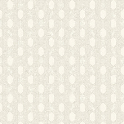 product image for Art Deco Style Geometric Motif Wallpaper in Cream/Grey/Metallic from the Absolutely Chic Collection by Galerie Wallcoverings 10