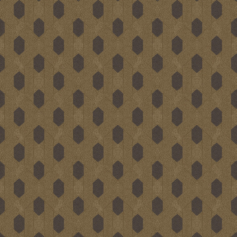media image for sample art deco style geometric motif wallpaper in brown metallic black from the absolutely chic collection by galerie wallcoverings 1 282