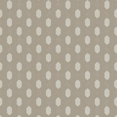 product image of Art Deco Style Geometric Motif Wallpaper in Beige/Grey/Metallic from the Absolutely Chic Collection by Galerie Wallcoverings 532