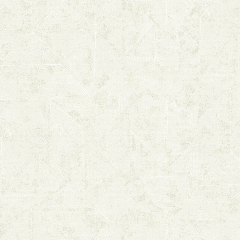 media image for sample distressed geometric motif wallpaper in cream metallic white from the absolutely chic collection by galerie wallcoverings 1 264