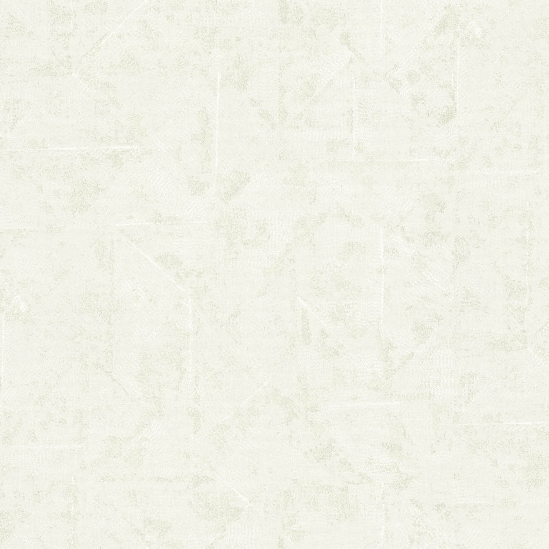 media image for sample distressed geometric motif wallpaper in cream metallic white from the absolutely chic collection by galerie wallcoverings 1 264