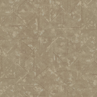 product image of sample distressed geometric motif wallpaper in beige brown metallic from the absolutely chic collection by galerie wallcoverings 1 588