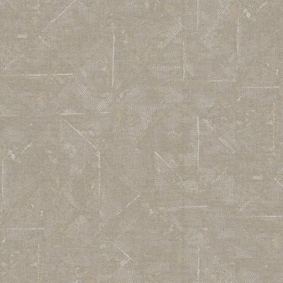 product image of Distressed Geometric Motif Wallpaper in Beige/Grey/Metallic from the Absolutely Chic Collection by Galerie Wallcoverings 567