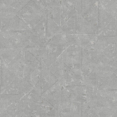 product image of Distressed Geometric Motif Wallpaper in Grey/Metallic from the Absolutely Chic Collection by Galerie Wallcoverings 570