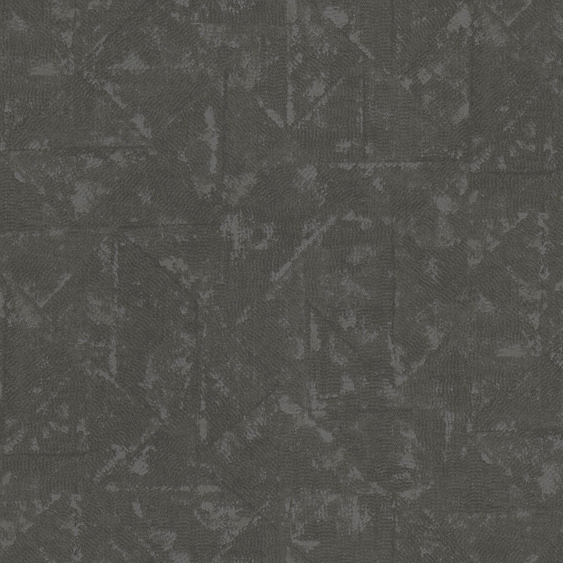 media image for Distressed Geometric Motif Wallpaper in Dark Grey/Metallic from the Absolutely Chic Collection by Galerie Wallcoverings 283