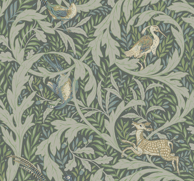 product image for Woodland Tapestry Sage Wallpaper from the Arts and Crafts Collection by Ronald Redding 10
